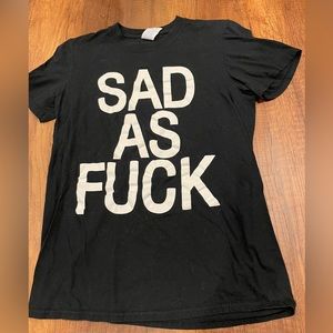 Emo Nite SAD AS FUCK tee shirt